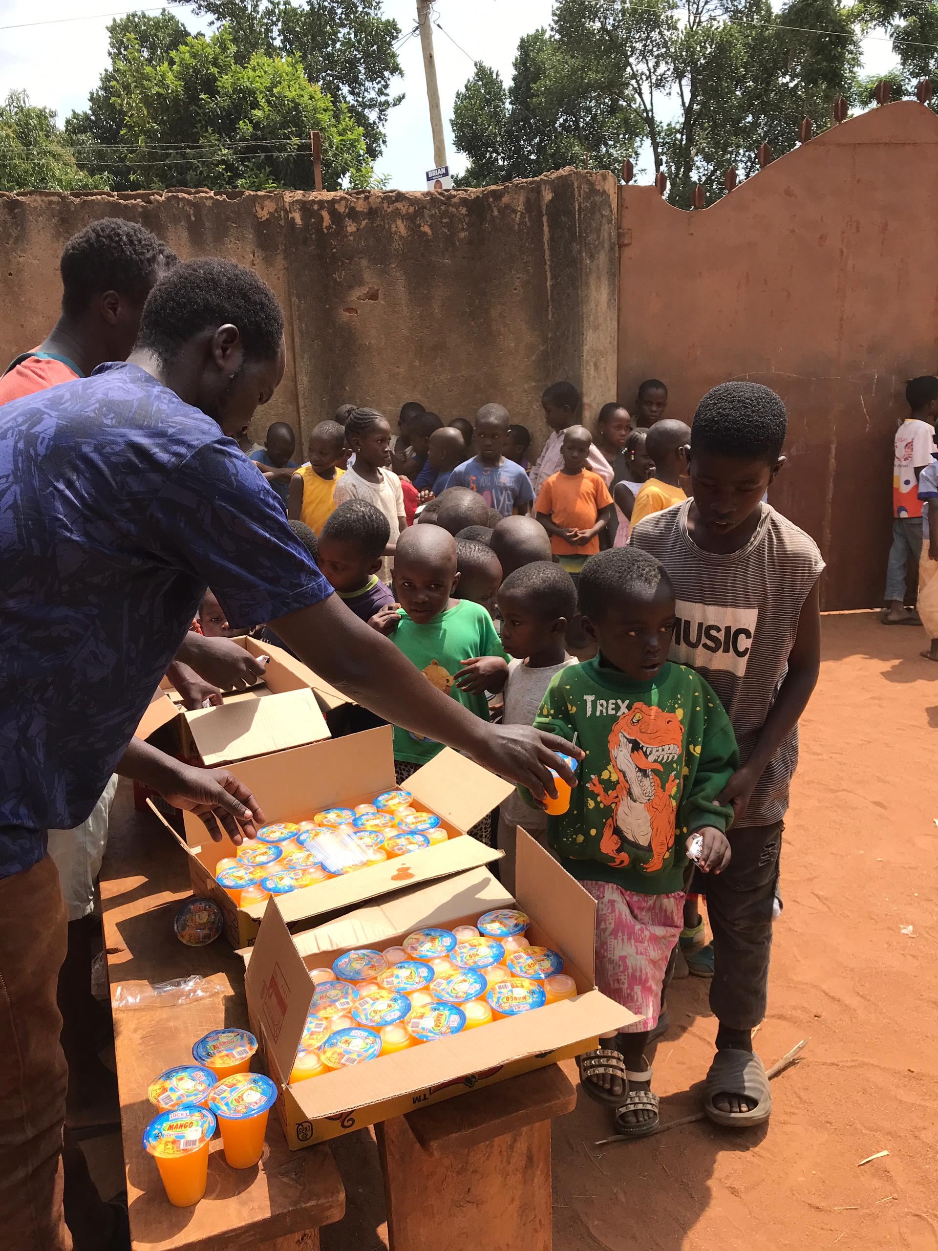 To donate for the 252 orphans and vulnerables children