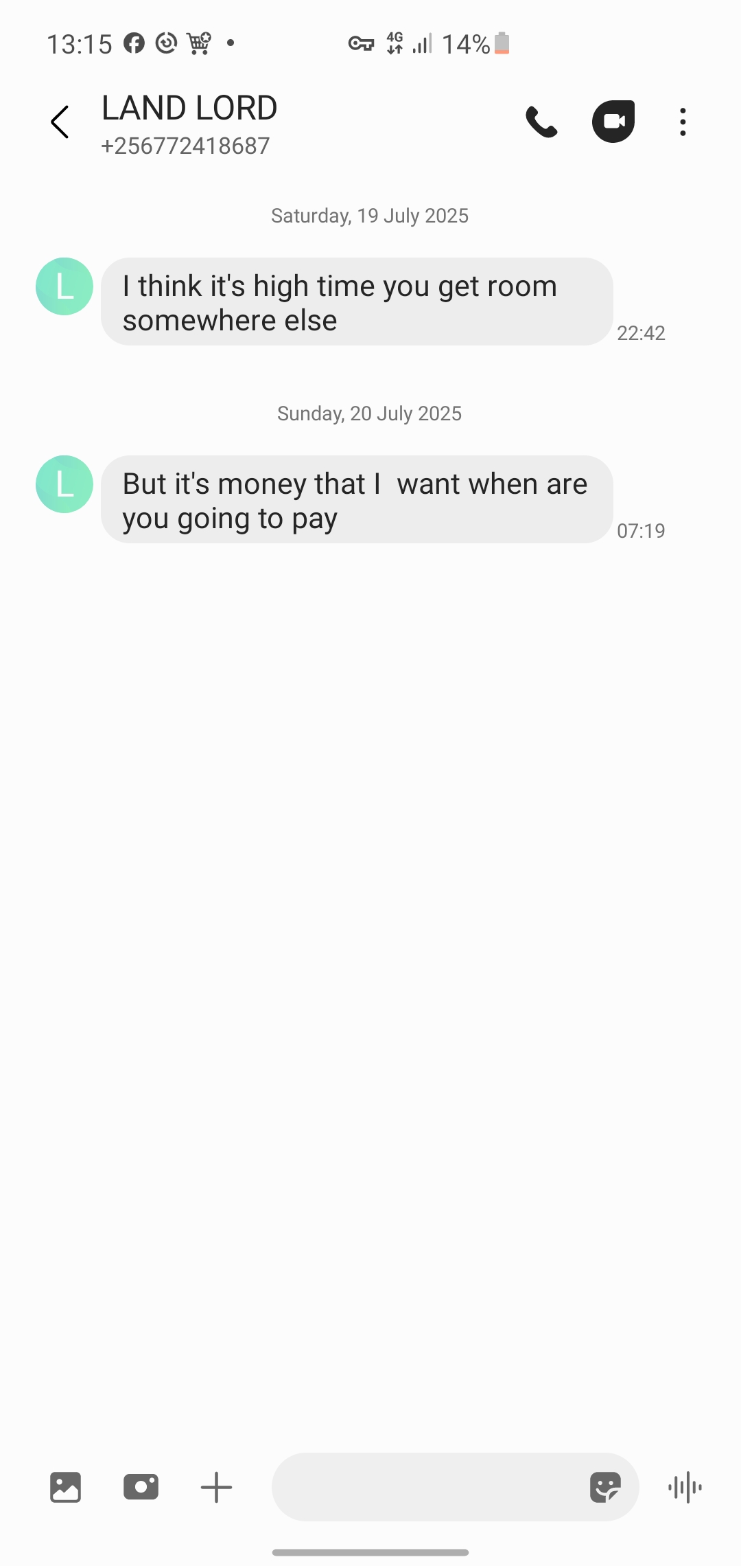 Help us clear the rent 